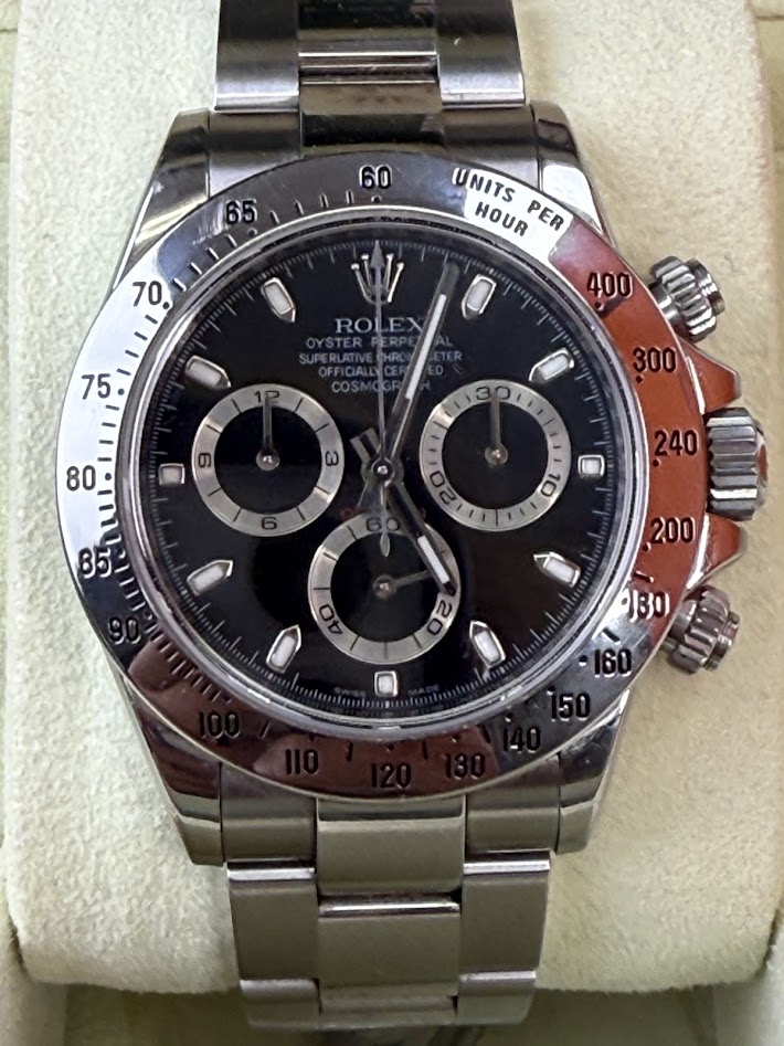 中古Bランク ロレックス デイトナ 黒文字盤 116520